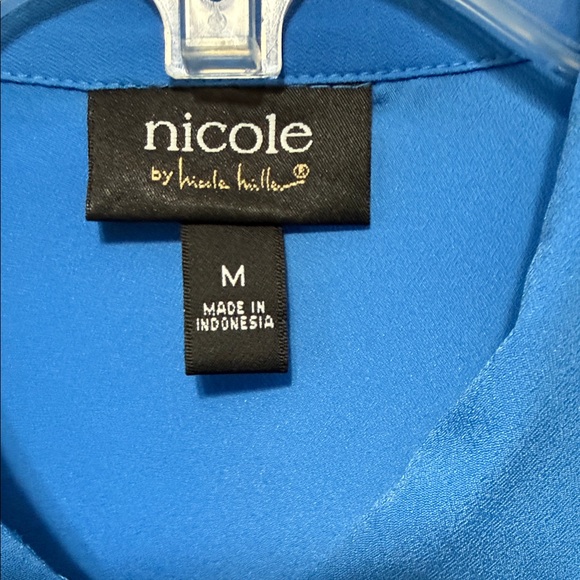 Nicole Miller Button-Up Tunic Blouse - Picture 5 of 8